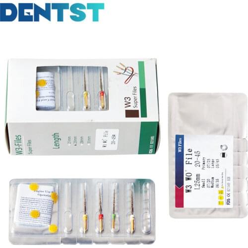Dentst 10 Combo NiTi Super Rotary File Endo Root Canal Files Dental Engine Use Endodontic W3 M2 Rotary Flexible File