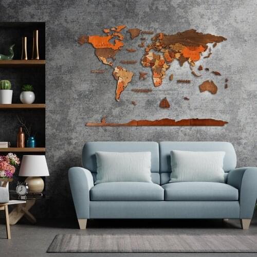 3D Wooden World Map Home Decor Rustic Wall Decor 5th Anniversary Gift Map Of The World Push Pin World Map Travel World Map Large