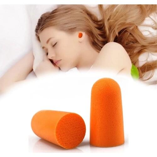3M 1100 Foam Ear Plug Orange Earplugs Travel Sleep Noise Reduction 10 Pairs Individual Packaging Sound Insulation Ear Protection