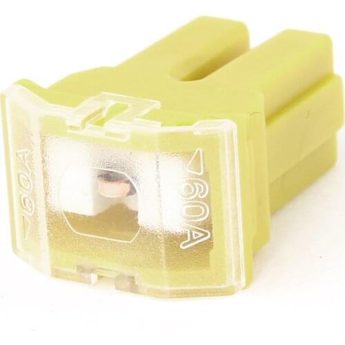 X Autohaux 60A 60Amp Yellow Plastic Shell Female Pacific Type Fuse For Vehicle Car