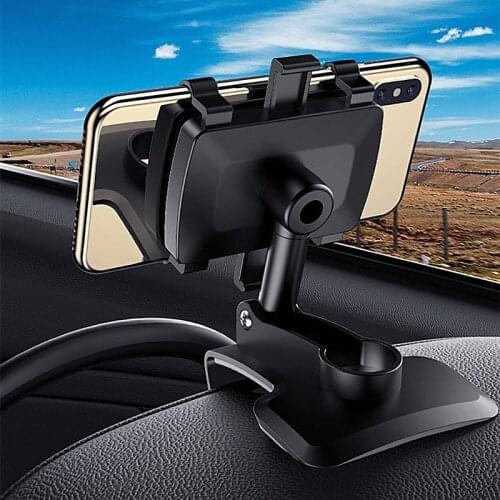 Car Phone Holder Dashboard Cell Phone Mount Mobile Clip Compatible with 4-7 inch