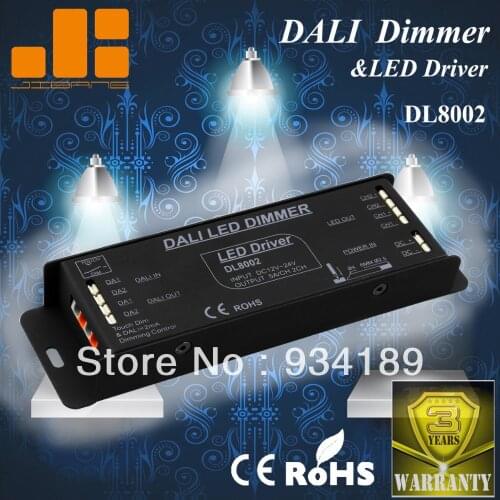 Free Shipping 2CH DALI DIMMER and LED DRIVER WITH TOUCH DIM FUNCTION DC12-24V Constant Voltage Single Output