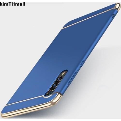Case For Xiaomi mi 9 Cover Mi9 case Luxury Royal Gold Metal Plating Hard Removable 3 in 1 case For Xiaomi mi 9 case kimTHmall