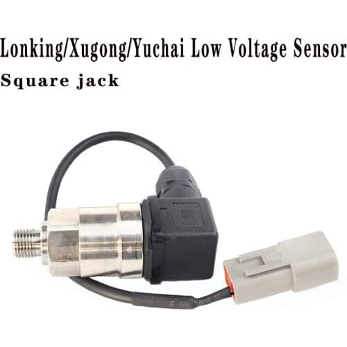 Low voltage sensor 60BAR (square jack) construction machinery excavator suitable for Lonking/Xugong/Yuchai