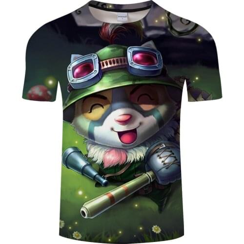 League Of Legends Akali T-Shirt Men Women Fasion 3d Printed T Shirt LOL Game Character Pattern Design Tshirt Breathable Top
