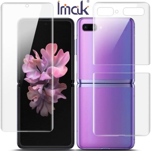 Imak Hydrogel Film For Samsung Galaxy Z Flip Rear Front Back Screen Protective Transparent oleophobic