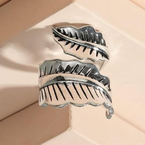 Aesthetic Vintage Ring Fashion Women Jewelry Womens Accessories Stainless Mens Ring Steel Korean Style Punk Adjustable Opening