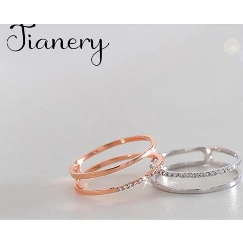 Personality Bohemian Vintage Zircon Chains Rings For Women Men Vintage Rings Gothic Jewelry Valentines Gifts 2021