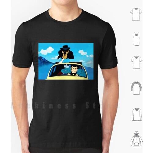 Lupin The Third T Shirt Big Size 100% Cotton Lupin Jigen Third The Third Anime Manga Cartoon Cartoons Comic Comics Thief