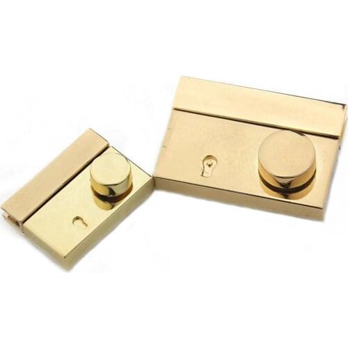 1pcs Metal Push Lock Rectangle Fashion Switch Lock For DIY Handbag Bag Purse Luggage Hardware Closure Bag Parts Accessories