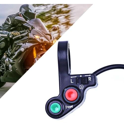 Motorcycle Handlebar Switch Electric Bike Scooter Horn Turn Signals on/Off Button Light Switch Motorcycle Multi-function Switch
