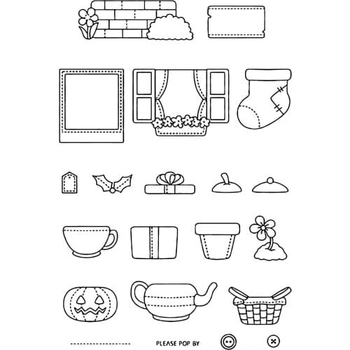 Transparent Clear stamp and cutting dies DIY Silicone Seals Scrapbooking /Card Making/Photo Album Decoration