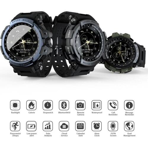 LOKMAT MK28 Sports Smart Watch Bracelet Information Push IP68 Waterproof Smartwatch Men Clock Watches For Ios and Android Call