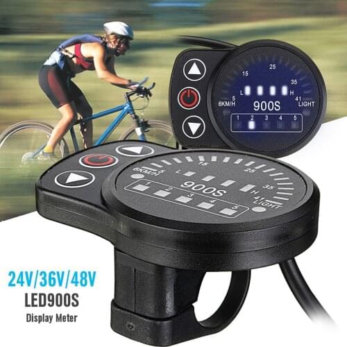 Replacement For KT-900s Electric Bike LCD Display Control Panel Electric Bicycle Speed Display Meter