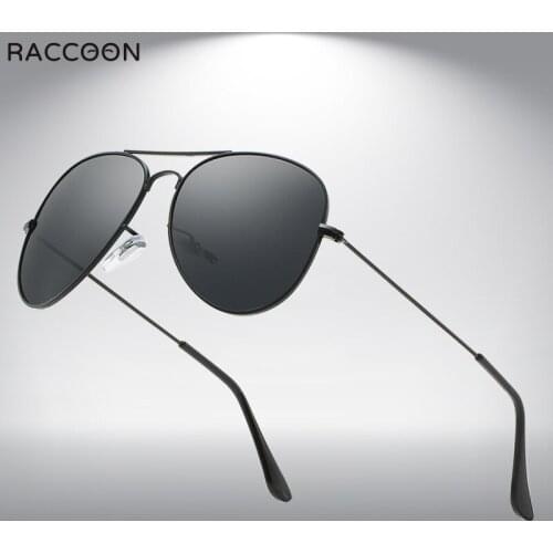 Classic Pilot Men Sunglasses Polarized Vintage Metal Ray Sun Glasses Women Mirror Colors Driving Male Shades UV400