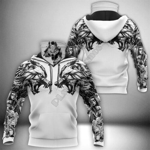 Love Wolf 3D Printed Hoodies Harajuku Fashion Sweatshirt Women Men Casual Pullover Hoodie Mask Warm Cosplay Costumes 03