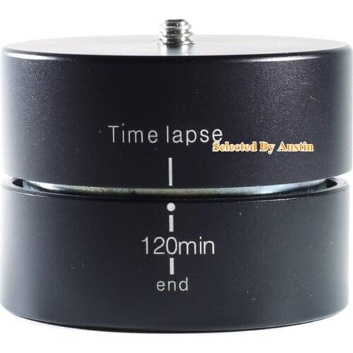 360 degree Panning Rotating Drift Time Lapse Stabilizer Egg Timer with Adapter For Tripod Head Gopro Phone Sport Camera