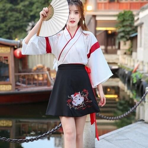 Summer Hanfu 2020 News Dance Costume Festival Outfits Folk Dress For Wome Vintage Party Stage Dancer Chinese Style Vestido 10765