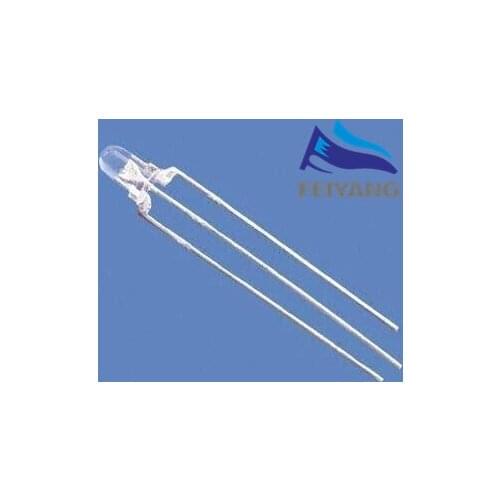 1000pcs Water Clear bicolor 3mm led diode light beads red@warm white color Transparents bi-color red/Warm white Round