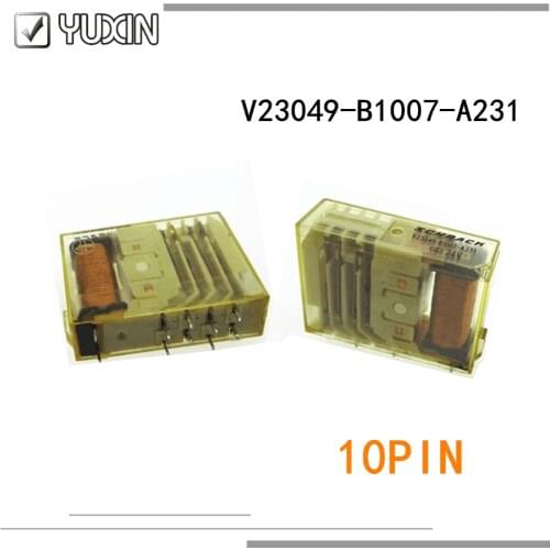 2PCS/LOT 100%Original&New Relay V23049-B1007-A231 24VDC V23049-B1007-A231-24V V23049 B1007 A231 10PIN