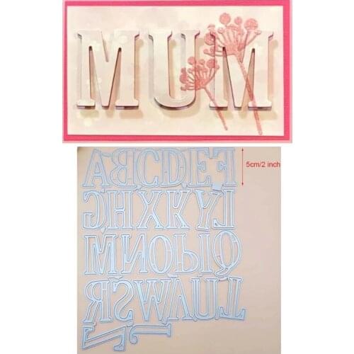 26 letters metal cutting dies wreath cut die mold decoration Scrapbook paper craft knife mould blade punch stencils