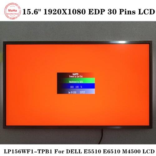 15.6 inch lcd matirx LP156WF1-TPB1 LP156WF1 TP B1 laptop lcd screen 1920*1080 30 Pins For DELL computer replace