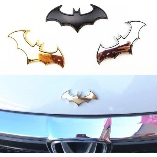 3D Car Stickers Cool Metal Bat Auto Logo Car Styling for Honda CRV Accord Odeysey Crosstour FIT Jazz City Civic JADE Crider