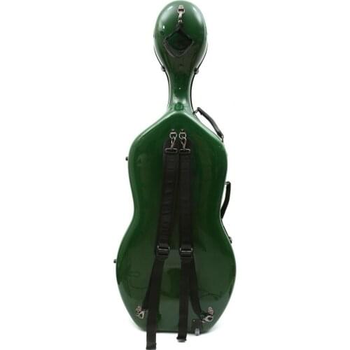 4/4 Cello Case Carbon Fiber Cello Box Light Green Strong Light Box Protect Green