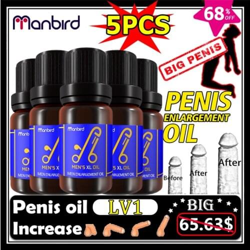 Male Penis Oil Increase Growth Lubricant Big Dick Sex Products Health Enlargement Care Bigger Massage Vitality Essential Lube