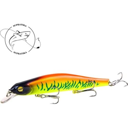 8Colors 12.5cm / 17.7g Artificial Submersible Plastic Hard Bait Anti-corrosion Tough Dive Depth 0.5-1.5m 3D Eyes Fishing Lures