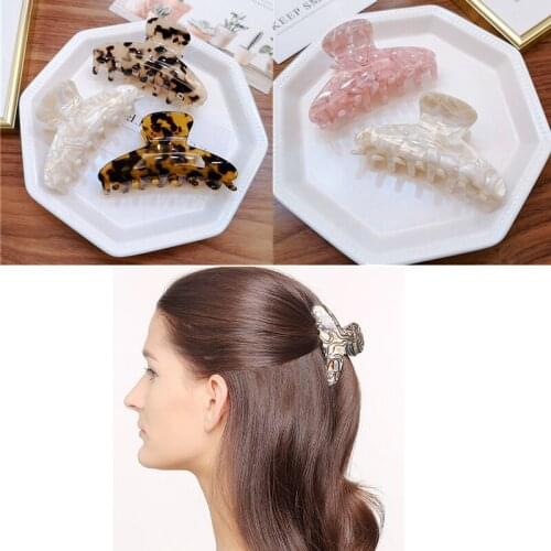 Acrylic Hairpins Hair Clip Crab Accetate Leopard Print Large Hair Claws For Women Girl Hair Accessories Headdress Party Gifts