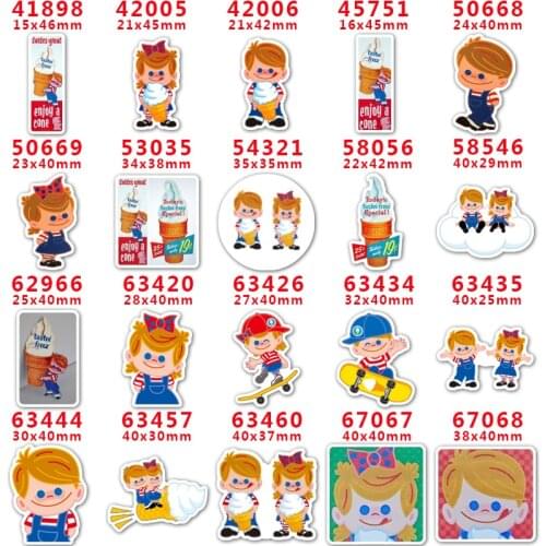 DIY Decoration Crafts Accessories 30pcs Per Cartoon Character Planar Resin PR67068