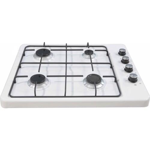 Erato 4 Burner White Countertop Cooker Natural Gas Without Lighter Natural Gas Plastic Leg 50x60 cm Free Shipping from Turkey