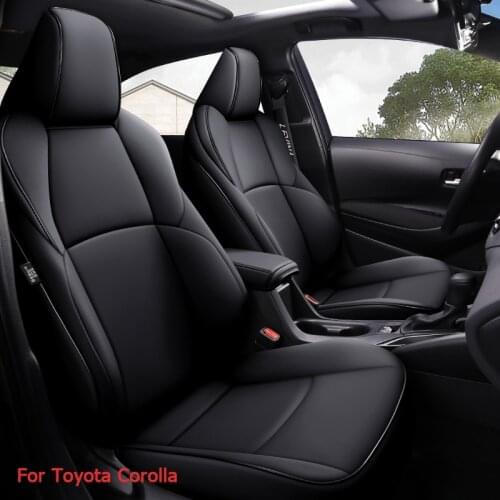 Car Seat Cover 5-Seater Custom Leather Comfortable/ Breathable All-Inclusive Seats Cushion for Toyota Select Corolla 2019-2021