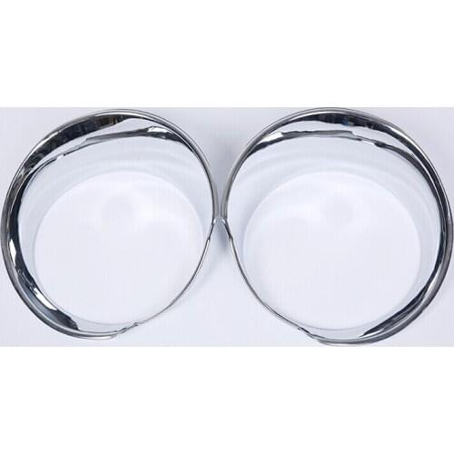 For Jeep Renegade 2015 2016 2017 2018 ABS Front Headlight Head Light Lamp Grille Grill Cover Trim Bezel Molding Car Styling