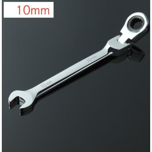 10mm End Wrench Allen Key Ratchet Spanners Lens Ring Flexible Adjustable Flexible Head Mini Air Ratchet Spanner Set and Clank