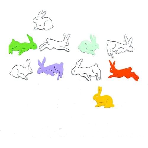 Julyarts Cute Bunny Metal Cutting Dies Stencils For DIY Scrapbooking Decorative Embossing Handcraft Die Cutting Template