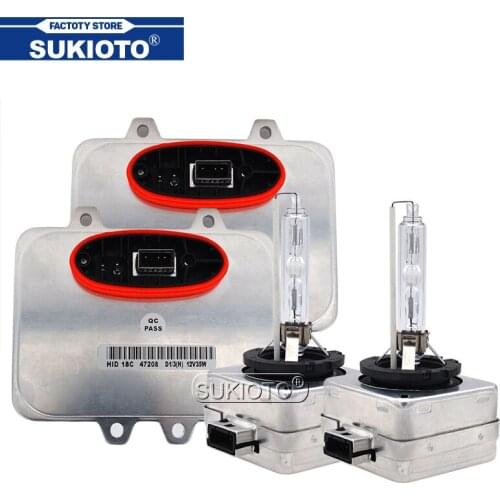 SUKIOTO Car Headlight Kit Xenon D1S HID Bulb Lamp 4300K 6000K 8000K 35W D1R HID Ballast 5DV 009 610-00 5DV009610-00 5DV00961000
