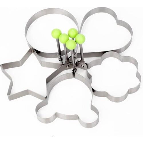 Kitchen Stainless Steel Omelette Heart-Shaped Omelette Omelette Egg Cake Mold Kitchen Tool