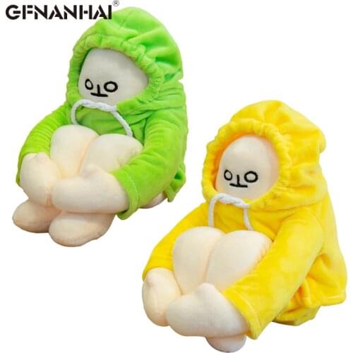 1pc 18/36/65cm Anime WOONGJANG Dolls Yellow Banana Man Plush Toys Korea Popular Appease Dolls Birthday Gifts for Children Baby
