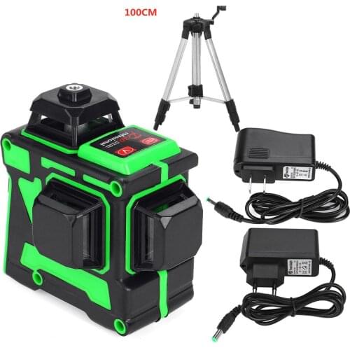 Zeast Laser Level Green Light 3D 12Lines Digital Display Self Leveling 360° Rotary Measure Tool Waterproof Wave length 532nm
