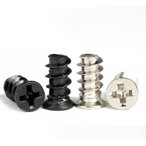 100Pcs M5*8/10/12/16mm KB Computer PC Case Cooling Fan Mount Screw Heat Dissipation Fans Screws Fixer