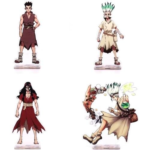 Cute Anime Ishigami Senkuu Cartoon Dr.STONE Printed Acrylic Stand Figure Cosplay Prop Desk Decor for Women Men Girl Gift 1pcs