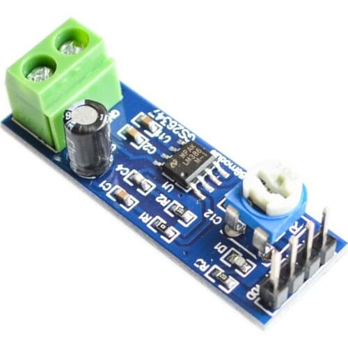 LM386 Audio Amplifier Module 200 Times 5V-12V Input 10K Adjustable Resistance