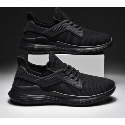 Man sports casuales Sneakers de Breathable breathable Casual 2020 on Shoes Fashionable casual black Male zapatos sapato para 39