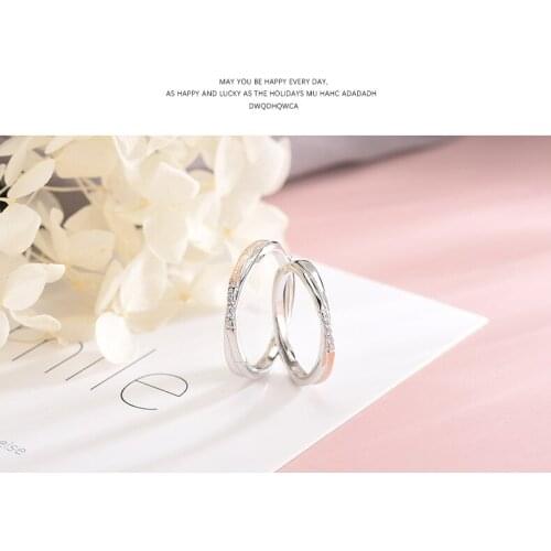 New Arrival S925 Silver Ring Lovers Couple Ring Open Ring