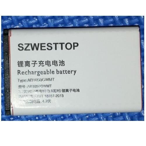 SZWESTTOP original AB1050GWMT battery For philips E103 E106 cellphone AB1050GWML Batterie for XENIUM CTE103 CTE106 smart phone