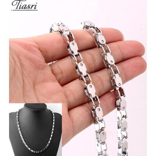 Tiasri 5mm Bohemian Style Jewelry Necklace For Woman Man 316L High Quality Stainless Steel Choker Halloween Gifts Wholesale 2020