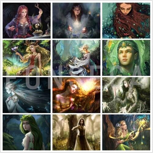 Full Square Round Diy Diamond Painting Anime Game Figures Cross Ctitch Kits 5D Rhinestone Embroidery Wall Art Poster Home Decor