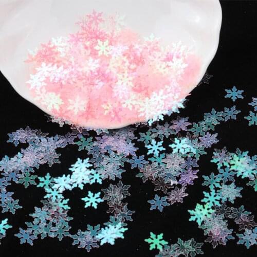 Pink Paillettes Transparent Snowflake Heart Flower Shape Sequins 3-10mm Sequin Paillette Party, Nail Arts,Wedding Decoration 10g
